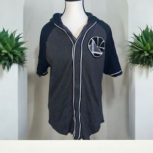 Used Mitchell & Ness Warriors Keeping Score Hooded Shirt Size Medium Unisex